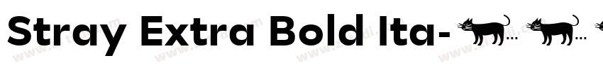 Stray Extra Bold Ita字体转换